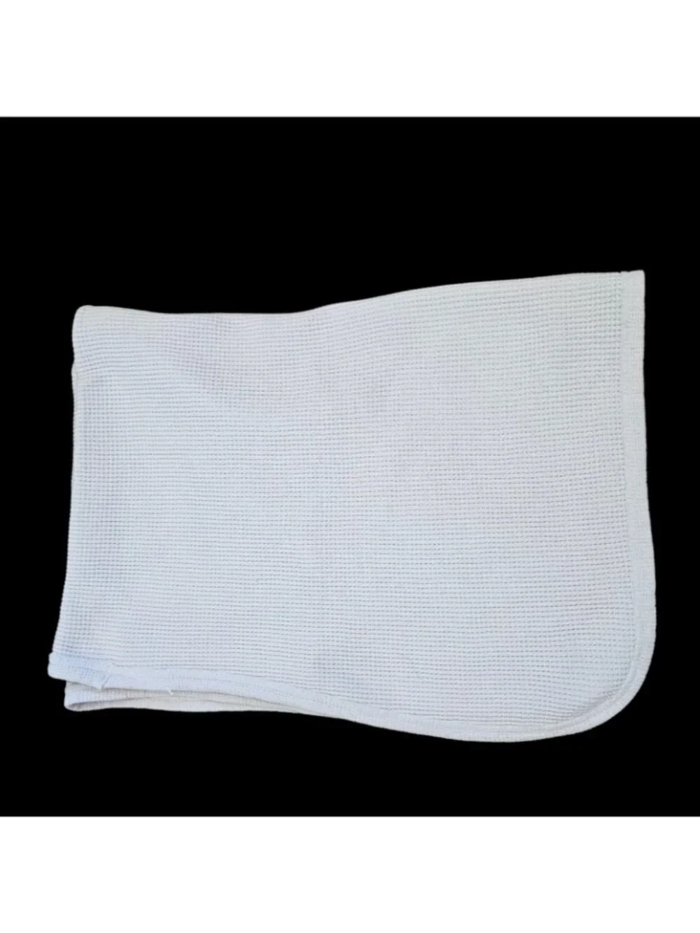 VTG Carters Baby Blanket Thermal Waffle Weave Cotton Offwhite Made USA‎ 26 X 36